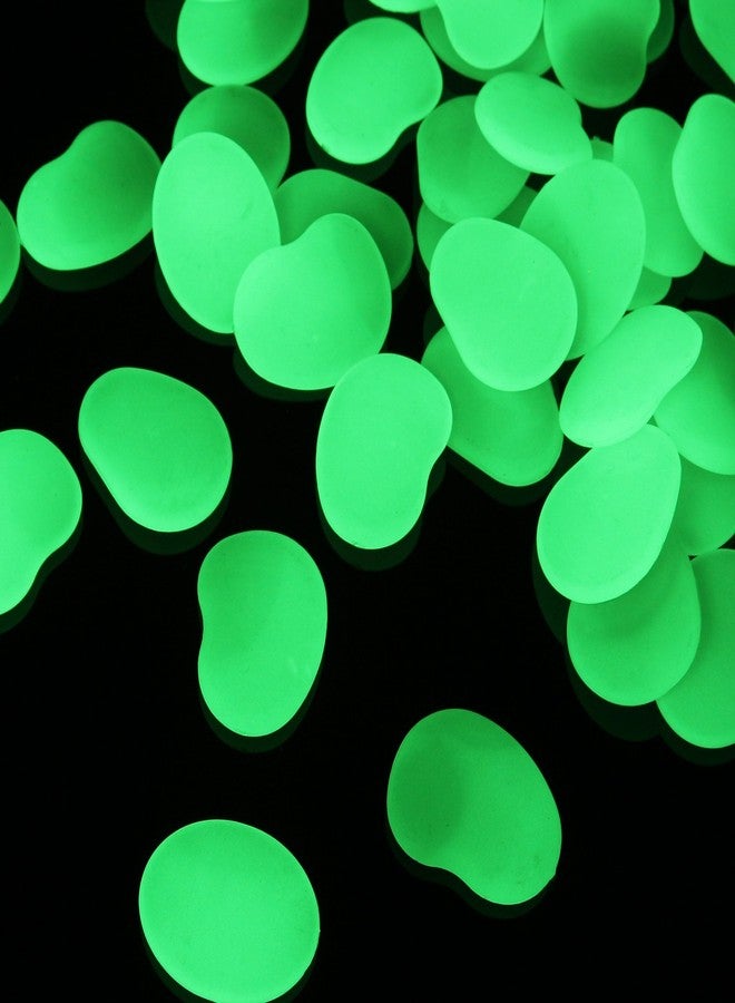 Shiny Stone Glow in the Dark Pebbles, Glow Pebbles Gravel Rocks Stones,Glow in The Dark Gravel Pebbles for Aquarium Fish Tank Garden Gift Decoration (Flake Shape, 44pcs,315g/11.11oz/0.69lb) (Yellow Green) - Image 3
