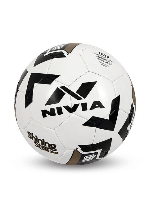Shining Star IMS International Match Ball Standard Football, Size 5 | Hand Stitched | 32 Panel | Waterproof | Soccer Ball | Butyl Bladder Core