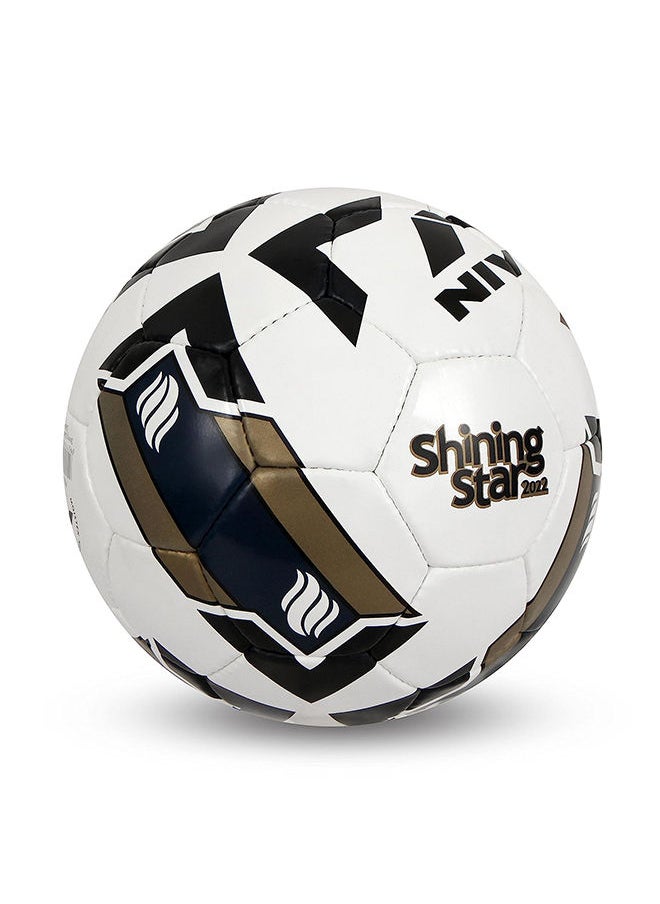 Shining Star IMS International Match Ball Standard Football, Size 5 | Hand Stitched | 32 Panel | Waterproof | Soccer Ball | Butyl Bladder Core