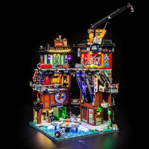 YEABRICKS LED Light for 71837 Ninjago NINJAGO City Workshops Building Blocks Model Building Set NOT Included - Image 1