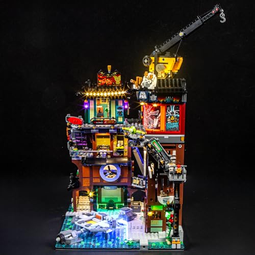 YEABRICKS LED Light for 71837 Ninjago NINJAGO City Workshops Building Blocks Model Building Set NOT Included - Image 5