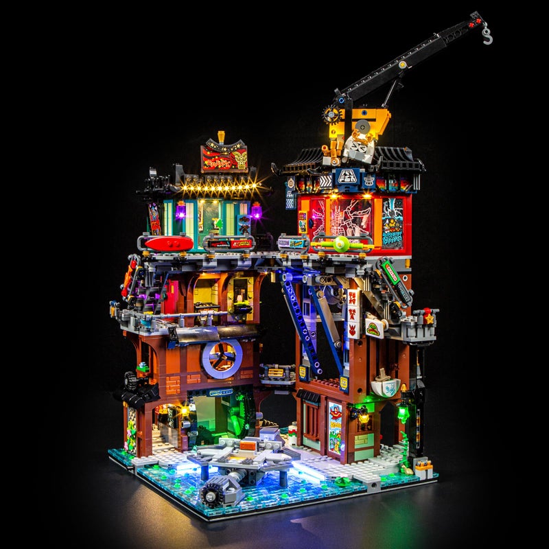 YEABRICKS LED Light for 71837 Ninjago NINJAGO City Workshops Building Blocks Model Building Set NOT Included - Image 4