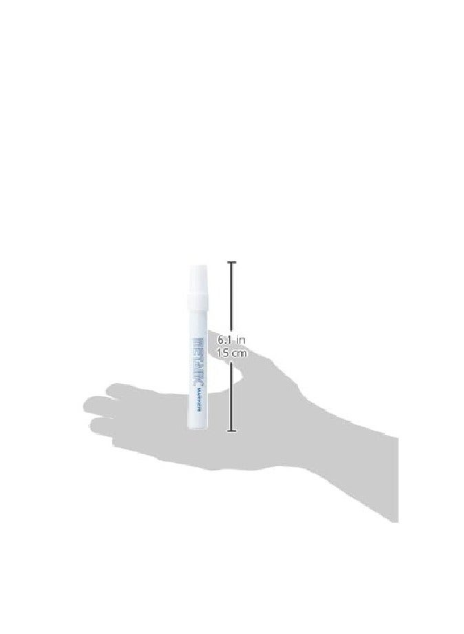 Doco Metallic Korean Pen - White - 1 Piece - Image 2