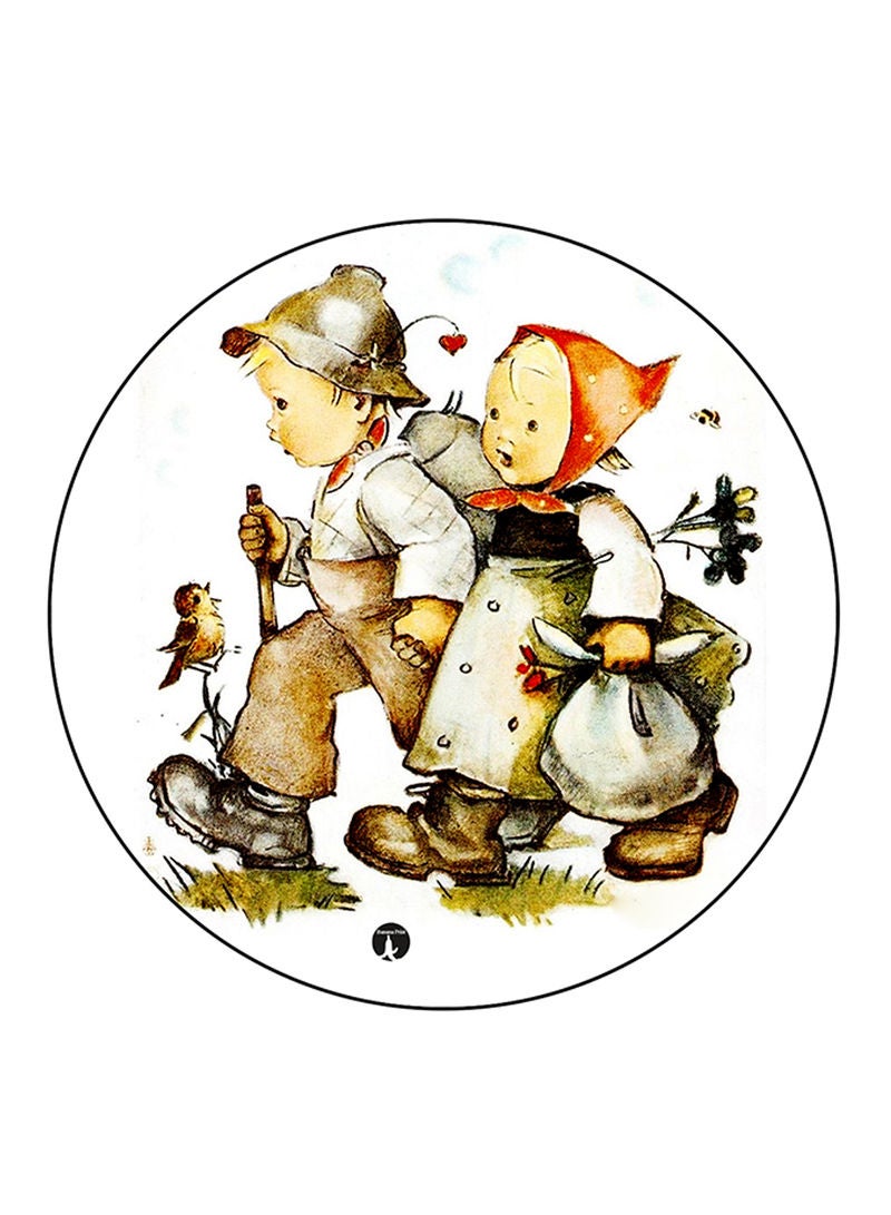 RKN Vintage Art Printed Fridge Magnet  Multicolour - Image 1