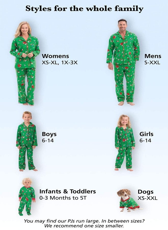PajamaGram Family Christmas Pajamas Soft - Charlie Brown, Green, Toddler, 3T - Image 4