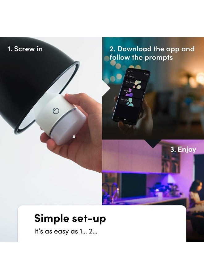 Lifx Clean A19 1100 Lumens Full Color With Antibacterial Hev Wi-Fi Smart Led Light Bulb No Bridge Required Compatible Alexa Hey Google Homekit And Siri 2-Pack - Image 2