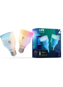 Clean A19 1100 Lumens Full Color With Antibacterial Hev Wi-Fi Smart Led Light Bulb No Bridge Required Compatible Alexa Hey Google Homekit And Siri 2-Pack - pzsku/Z911297B1396308B7AA24Z/45/_/1722068769/34b99dea-44a7-43db-a2e6-b25512487456