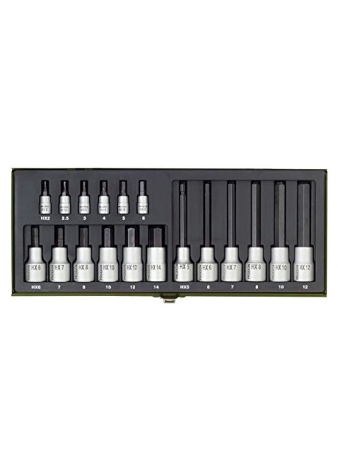 PROXXON 23100 Allen Key Socket Set 18 Piece 
