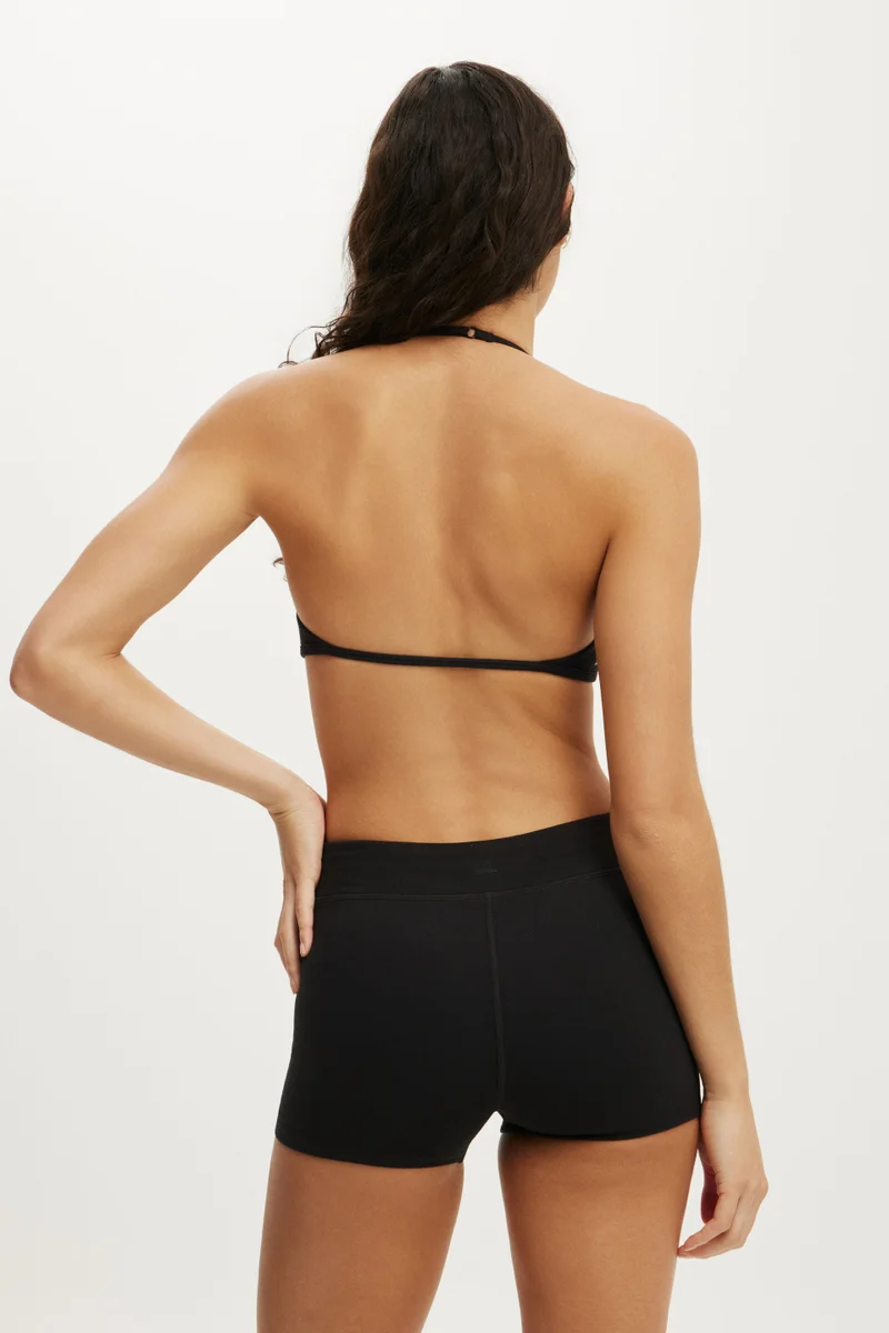 Cotton On  Ultra Soft Halter Open Back Crop for Women | Best Price UAE