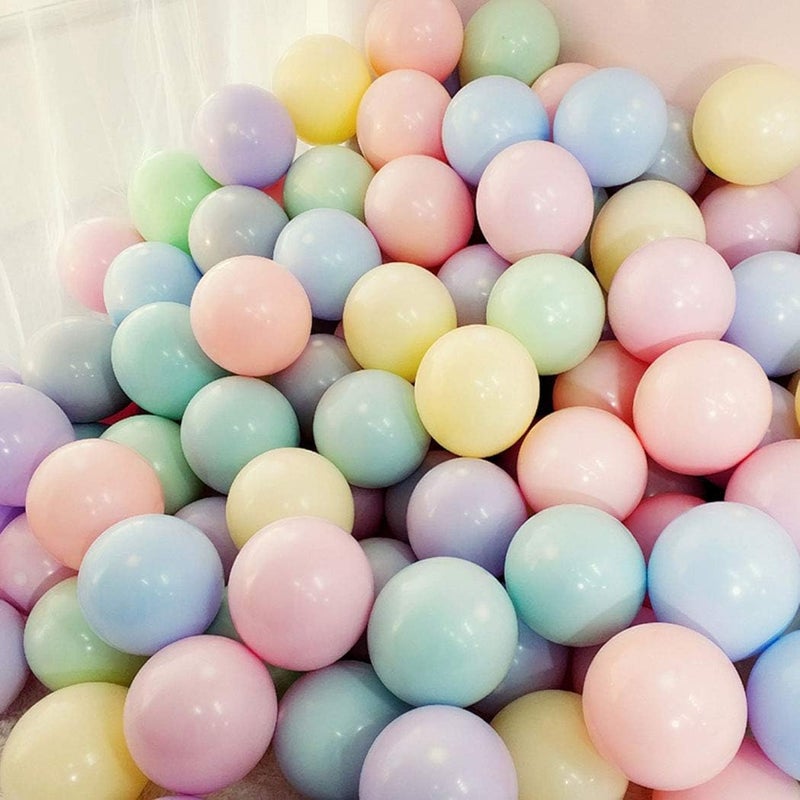 BEISHIDA 50Pack 5 Inch Pastel Balloons Thick Mixed Color Balloon MultiColored Macaron Mixed Color Latex Balloons for Birthday Wedding Reception Engaged Baby Bridal Gift Party Decorations - Image 2