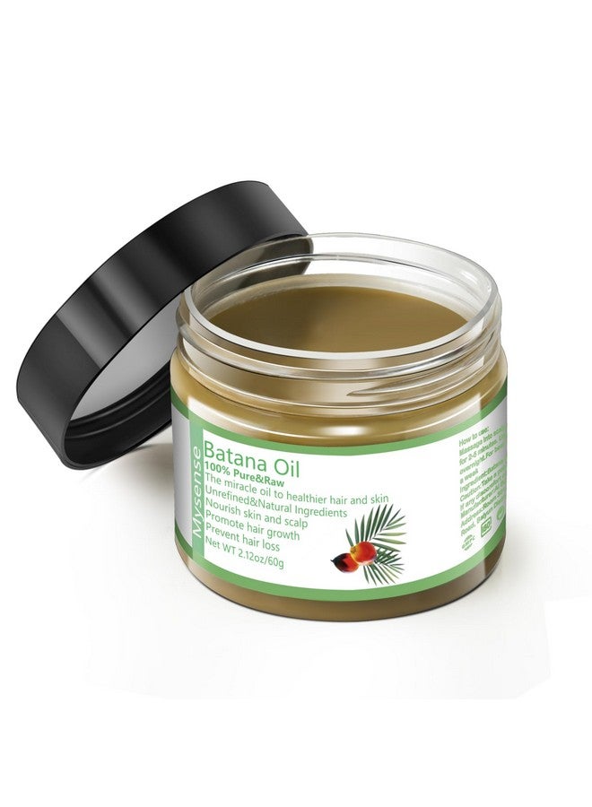 Mysense Raw Batana Oil for Hair Growth, 100% Natural Pure and Unrefined Dr. Sebi Hair Oil, Scalp and Hair Care for Women & Men, Prevent Hair Loss, Promote Hair Thickness, 60 g - Image 1