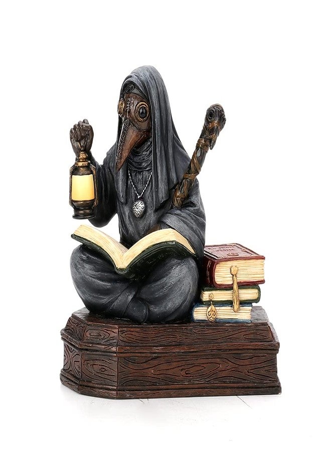 Veronese Design 5 1/8" Mortician Apothecarius Steampunk Plague Doctor Resin Sculpture Handpainted Figurine - Image 1