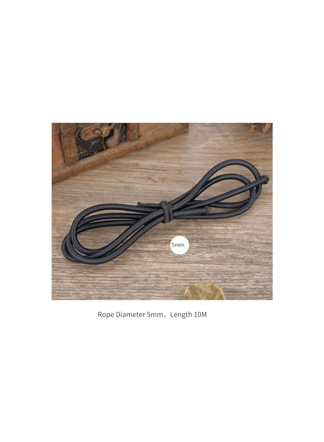The Bros The Bros 5mm Elastic Stretch Bungee Rope Down Stretch Rope Shock Cord Tie for DIY Craft Making 10m - Image 2