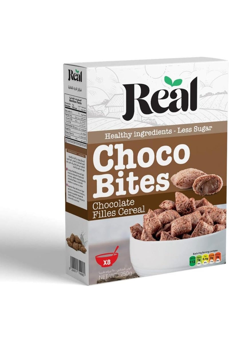 Real Pillow Bites Choco Cereal – Crunchy Peanut Butter-Filled Snack, 225g Pack (Pack Of 2) - Image 2
