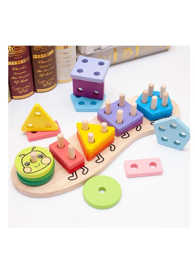 Factory Price مجموعة ألغاز فرز الأشكال الهندسية بسعر المصنع - Image 2