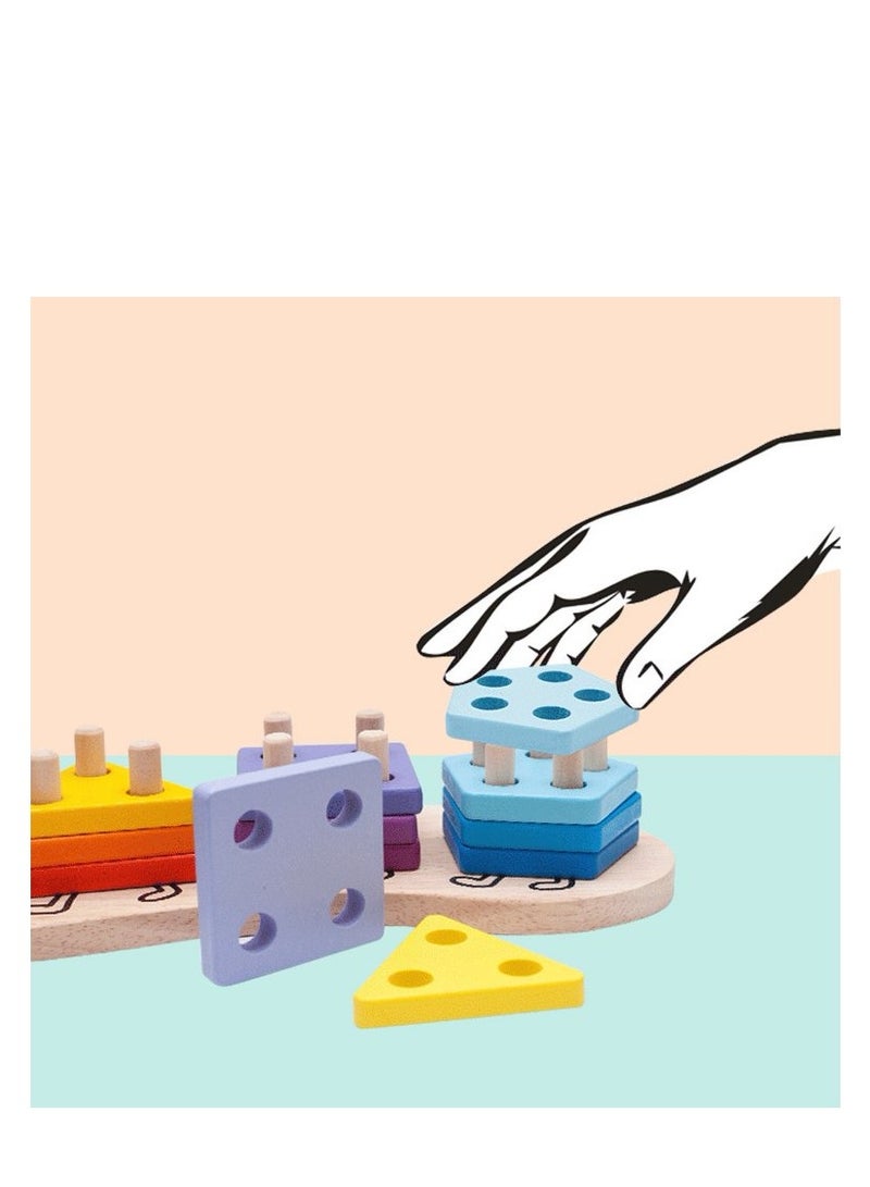 Factory Price مجموعة ألغاز فرز الأشكال الهندسية بسعر المصنع - Image 5