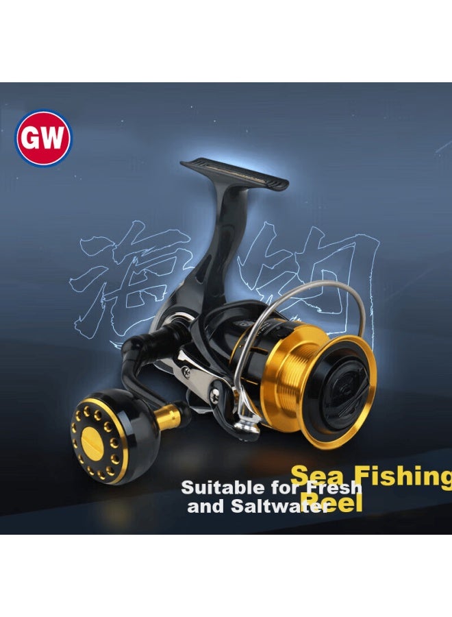 Gw 4000 Series Tianfeng Spinning Reel Slant Mouth Fishing Line Reel Saler Casting Reel Sea Fishing Casting Reel Fishing Tackle - Image 1