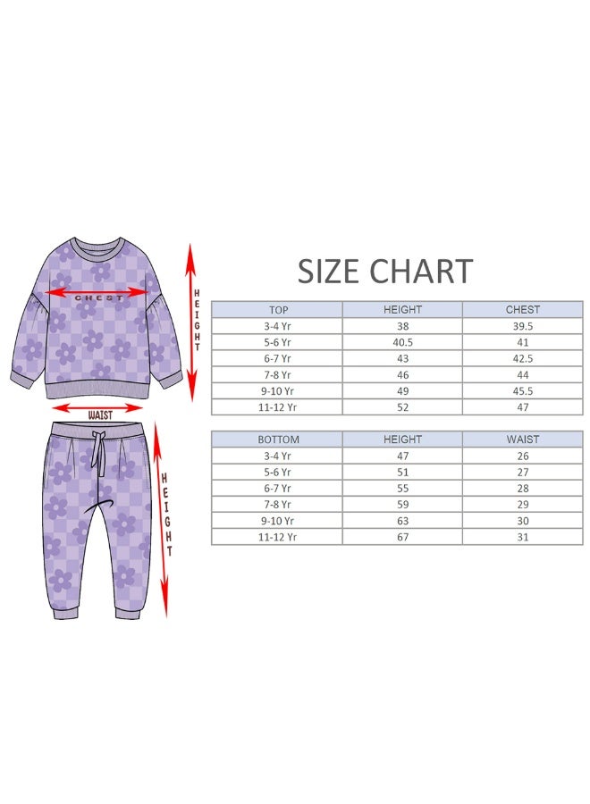 AIKO - Girls Sweat Top and Jogger Set with Floral Print - Image 5