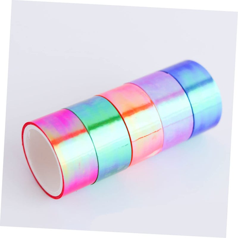 10 Rolls Gold Shiny Decorative Adhesive Tape for Scrapbooking Notebook Calendar Party - Image 5