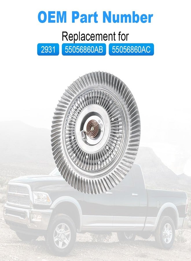 VANJING Engine Cooling Fan Clutch Compatible with Dodge Ram 1500 2500 2009 2010, Ram 1500 2500 2011 2012 2013 V8 4.7L Replace 2931, 55056860AB, 55056860AC - Image 3