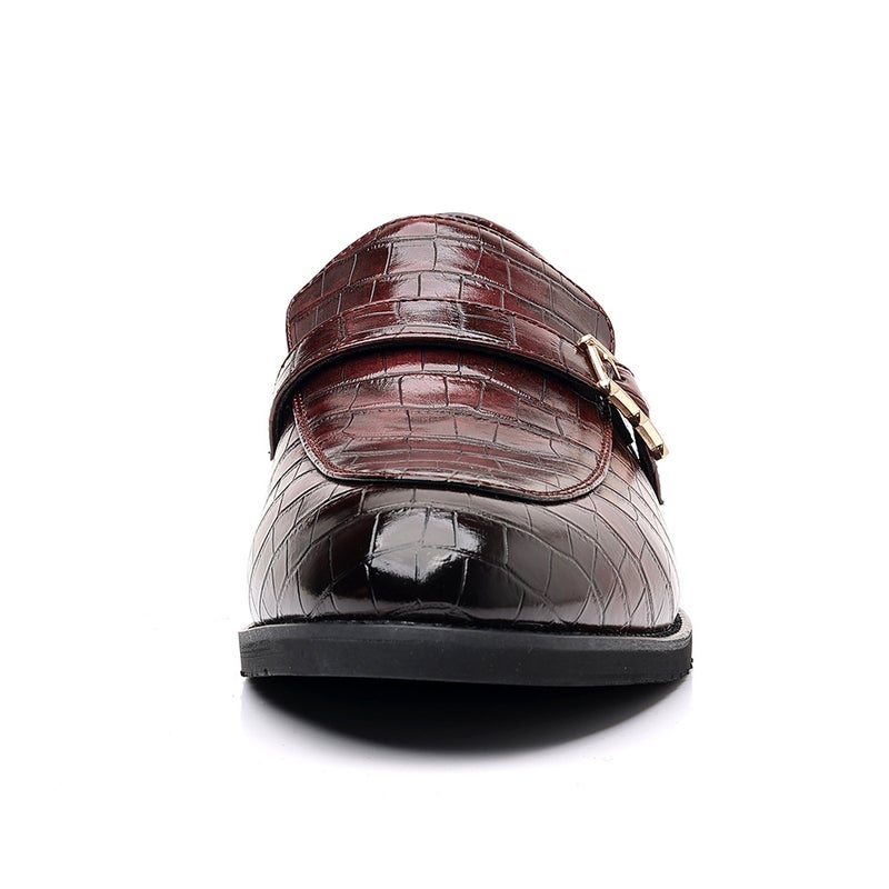 Autumn New Men'S Business Leather Shoes British Style Pointed Toe Loafers Fashionable Casual Hairstylist Trendy Shoes - Image 4