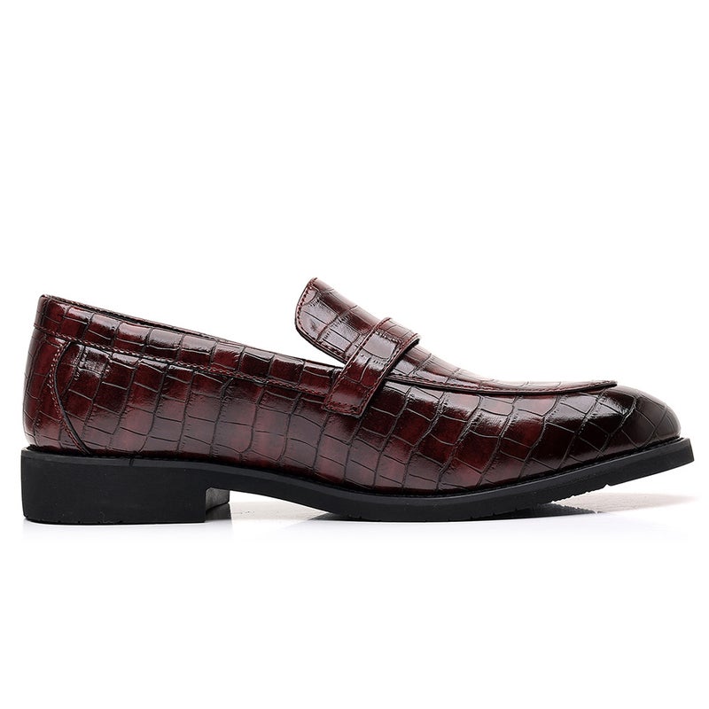 Autumn New Men'S Business Leather Shoes British Style Pointed Toe Loafers Fashionable Casual Hairstylist Trendy Shoes - Image 5