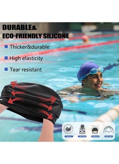 ShebSheb Long Hair Swimming Cap For Women  - Image 2