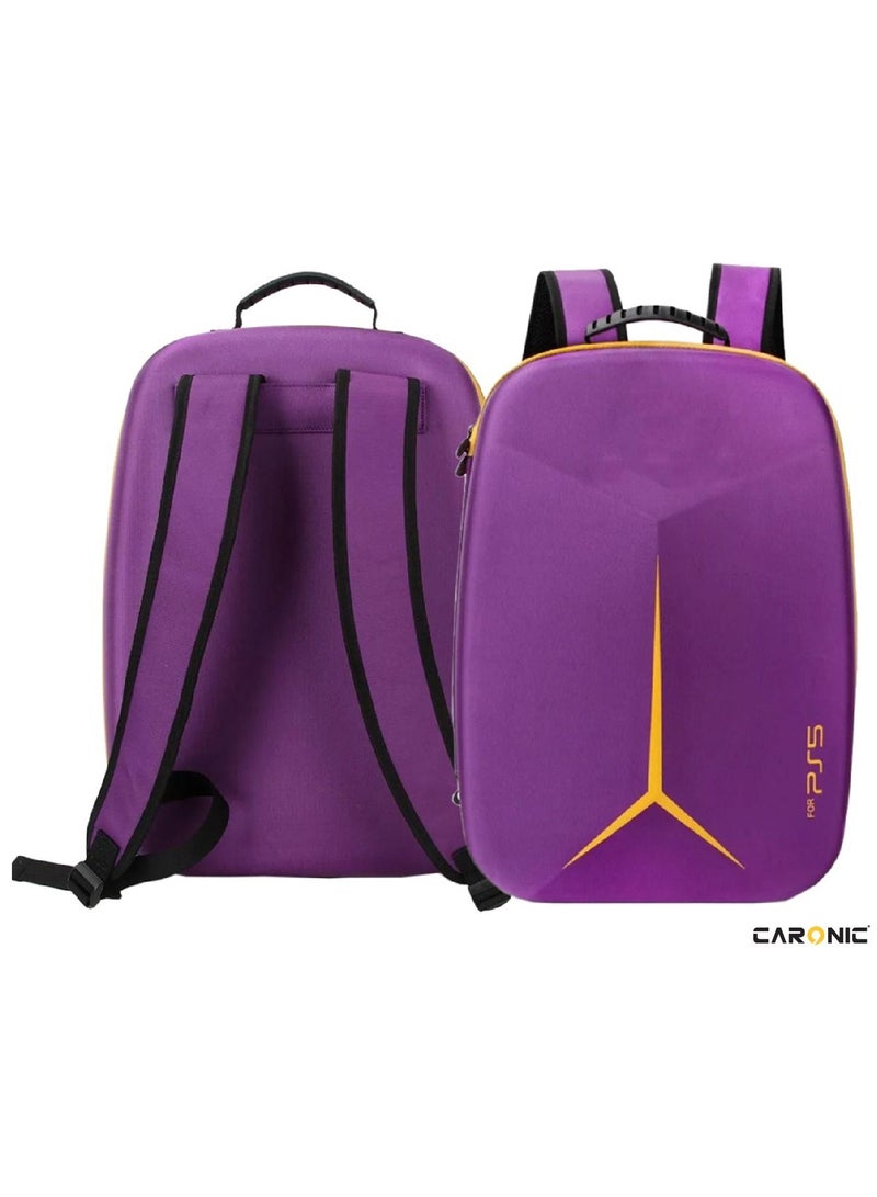 Storage Bag Travel Protective Case Handbag Shoulder compatible With PS5 Console Storage Package Purple