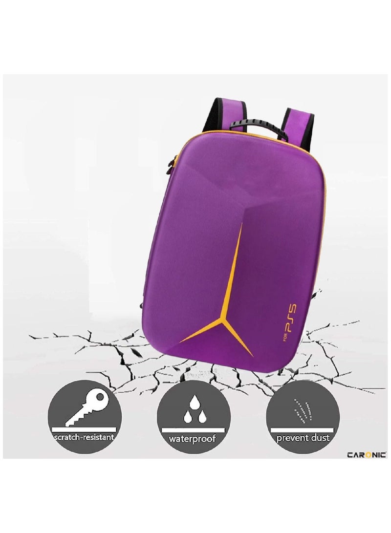 Storage Bag Travel Protective Case Handbag Shoulder compatible With PS5 Console Storage Package Purple