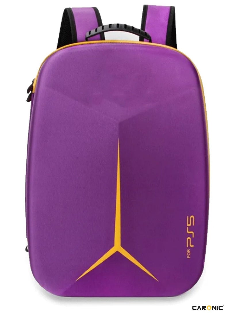 Storage Bag Travel Protective Case Handbag Shoulder compatible With PS5 Console Storage Package Purple