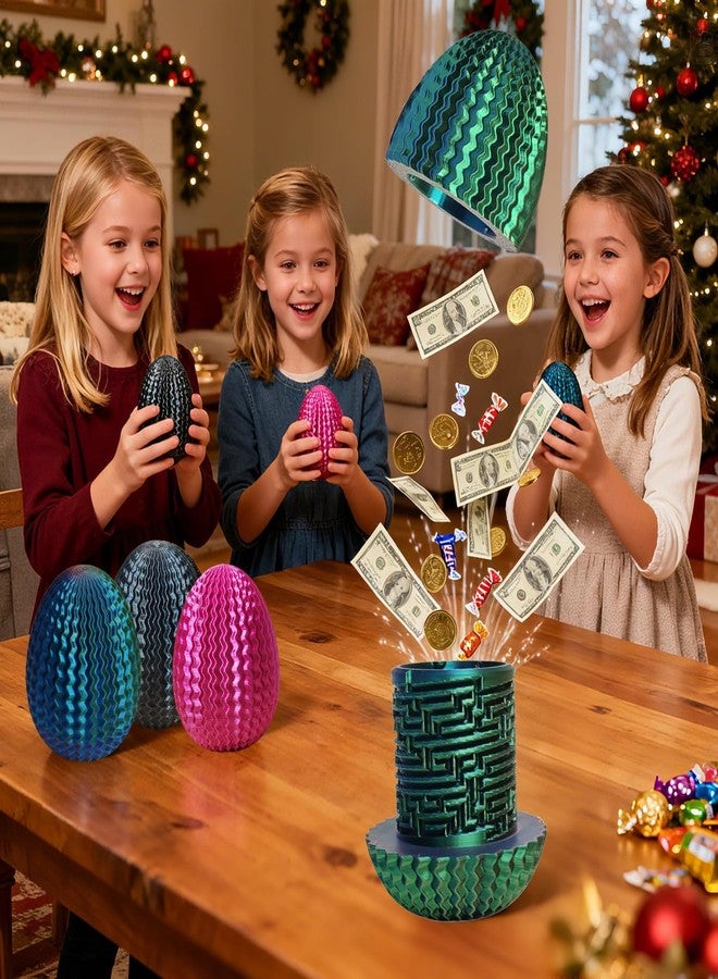 2026 Mystery Maze Gift Box, Money Puzzle Box for Cash,Maze Game with Hidden Compartment, Treasures, Reusable Gift for Adults & Kids,Birthday, Christmas, Halloween, Easter(Red-Green-Blue Gradient) - Image 3