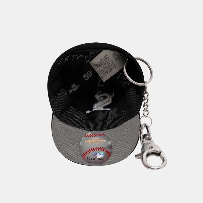 New Era Black Men's MLB Chicago White Sox Mini Cap Keychain for Men | Best Price UAE