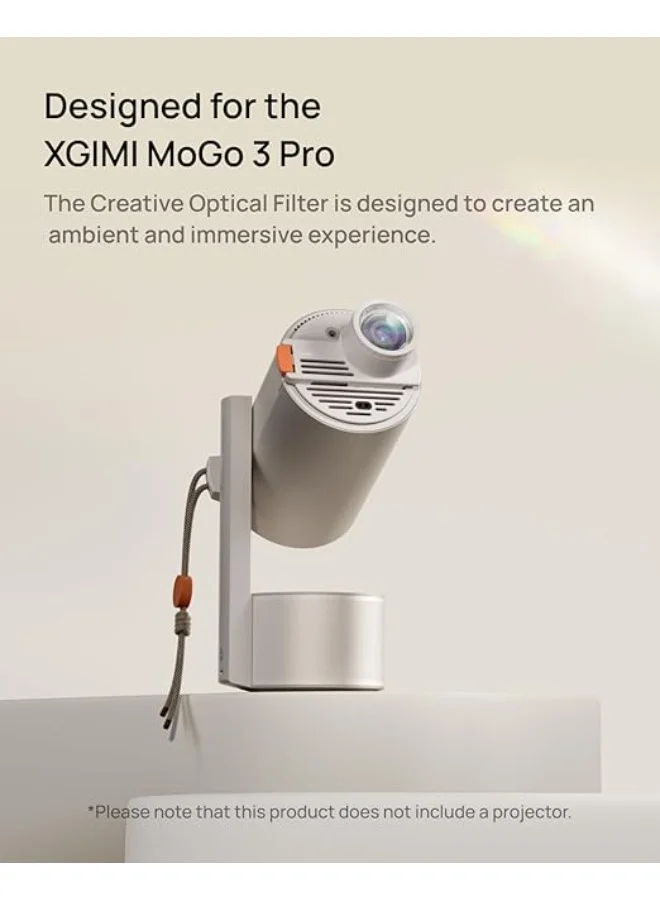 XGIMI Creative Optical Lens Filter for XGIMI Mogo 3 Pro | For Ambient & Immersive Experience, Up to 5X Larger Projection, Snap-type Assembly, Lightweight and Portable, Simple Mounting