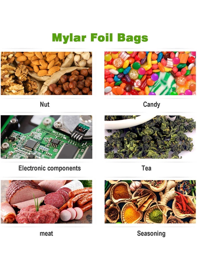 Amit Marketing - Amit Marketing Silver Foil Bag I Aluminium Pouches I Packaging Metalized Hot/Dry Foods I Parcel Bags I Biryani Pouch I Multipurpose Packet for Tea, Coffee, grocery I 250 Gram (5*7 Size) Total 100 Pcs - Image 1