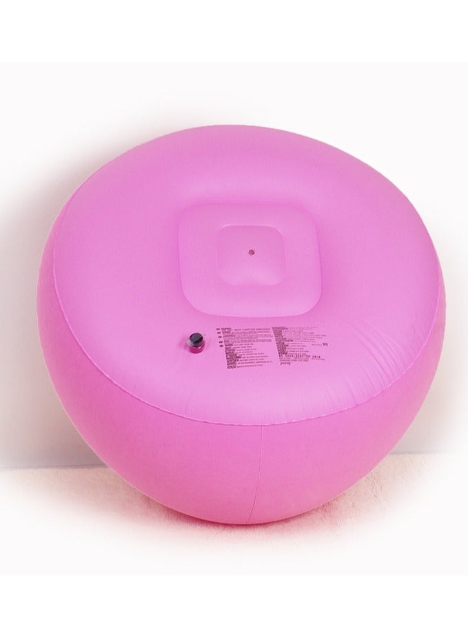 DubaiGallery أريكة قابلة للنفخ، كرسي قابل للنفخ صديق للبشرة وصديق للبيئة، أريكة قابلة للنفخ محمولة ومقاومة للاهتراء، غرفة النوم، الشرفة، وردي - Image 2