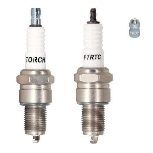 TORCH 2PK TORCH F7RTC Spark Plug Replace for NGK 5534BPR7ES Vline19 for Bosch 7992WR5DC 4038WR5DP for Champion 332RN7YC 415RN9YC 818RN2Cfor Denso W22EPRU3088 for ACDelco R41CXLS OEM