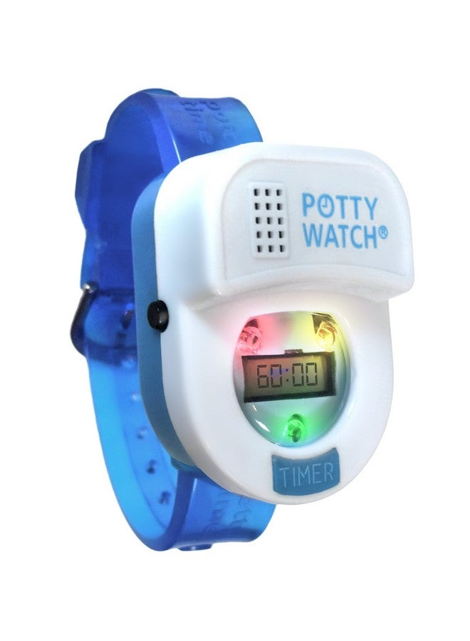 POTTY TIME Potty Watch for Kids Potty Training - Potty Training Watch with 3 Fun Flashing Lights and Music - Water-Resistant Watch - Potty Watch Remind Kids Every 30, 60 or 90 Minutes - Blue - Image 1