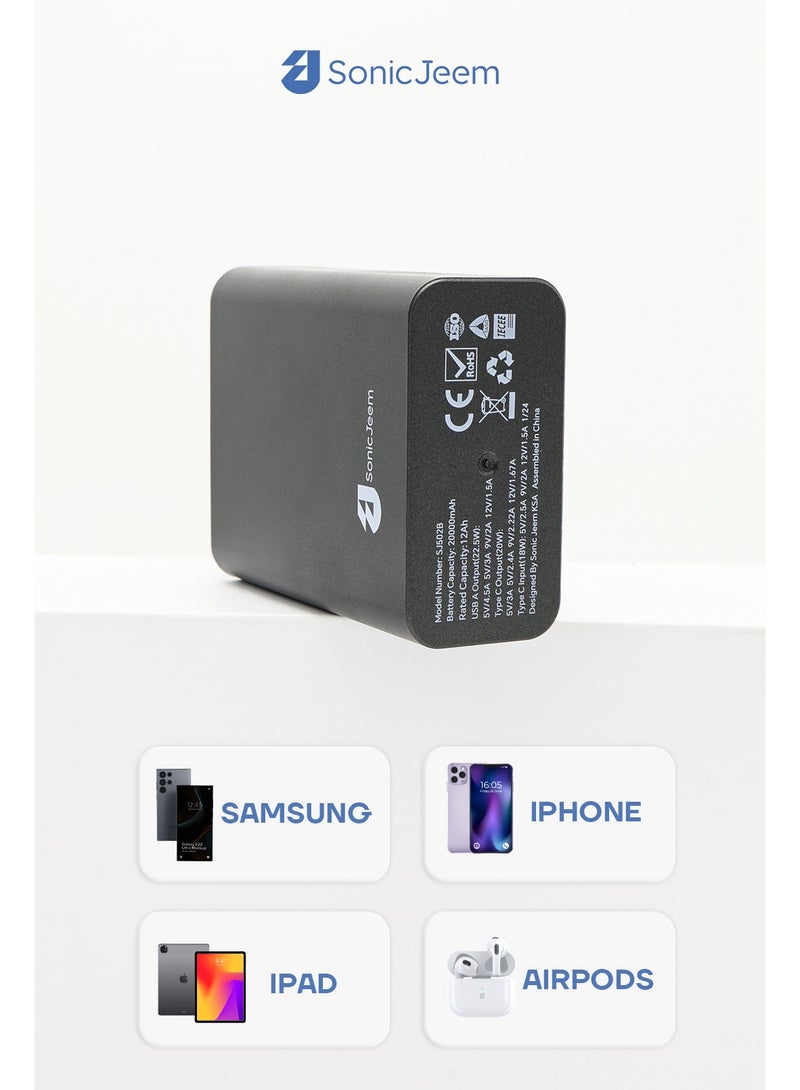 Sonic Jeem Power Bank (Rahaal)A symbol of power and durability, PD, with a power of20W (SJ502B) - Image 3