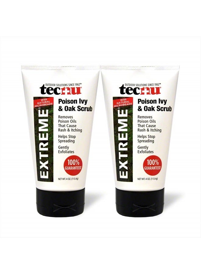 Tecnu Extreme Poison Ivy & Oak Scrub—Removes Toxin from Skin That Causes Poison Ivy and Poison Oak Rash, 4-Ounce Tube, (Pack of 2)  - Image 1