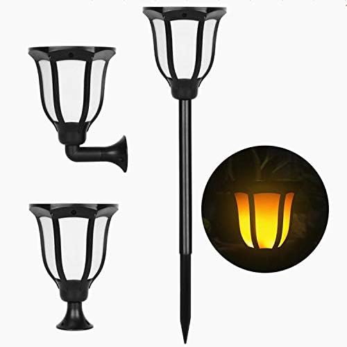 kh Solar Lights Outdoor Waterproof Dancing Fire Mashaal Flame Light, Wall Mount 3 Option to Install Landscape Lighting Dusk to Dawn Auto On/Off Security Torches - Image 2