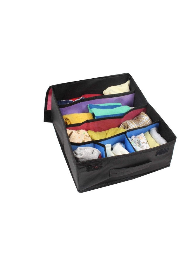 بريتي كرافتس منظم الملابس الداخلية من PrettyKrafts | منظم حمالات الصدر | صندوق تخزين الملابس الداخلية (مجموعة من قطعتين) - وردي - Image 3