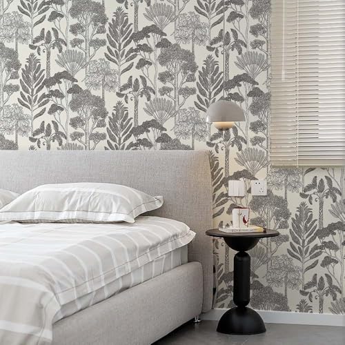Lativo Forest Vintage Peel and Stick Wallpaper for Bathroom Waterproof Boho Contact Paper for Cabinets/Drawers Tree Self Adhesive Removable Wallpaper for Bedroom Retro Farmhouse Vinyl 17.3inW 393inL - Image 4