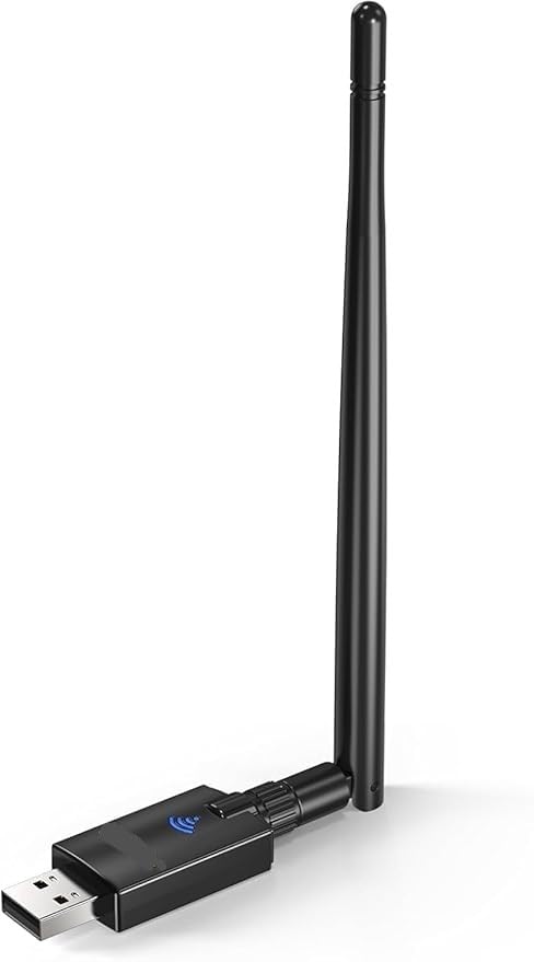 E029 AX900S USB WiFi 6 Adapter Bluetooth 5.3, Compatible with Windows 11/10, Dual Band 2.4G/5Ghz, IEEE 802.11ax/900Mbps, Wireless Network Adapter with 5dBi Antenna (Not Compatible with iOS Linux) - Image 1