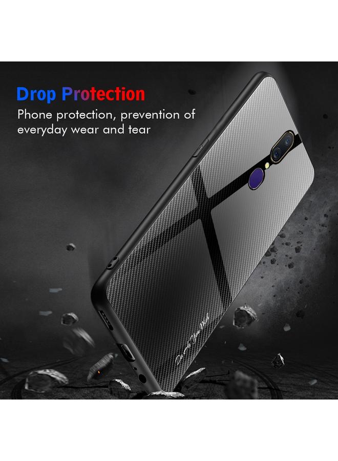 S-TOP Case For OPPO F11 / A9 Texture Gradient Glass Protective Case - Image 4