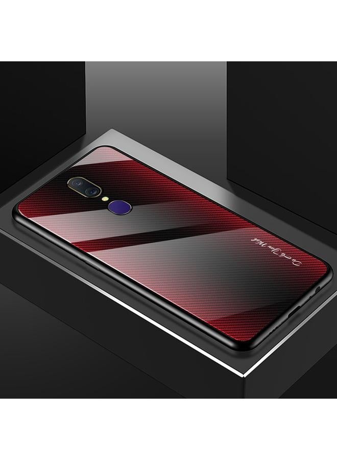 S-TOP Case For OPPO F11 / A9 Texture Gradient Glass Protective Case - Image 2