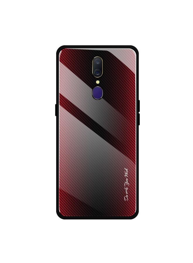 S-TOP Case For OPPO F11 / A9 Texture Gradient Glass Protective Case - Image 1