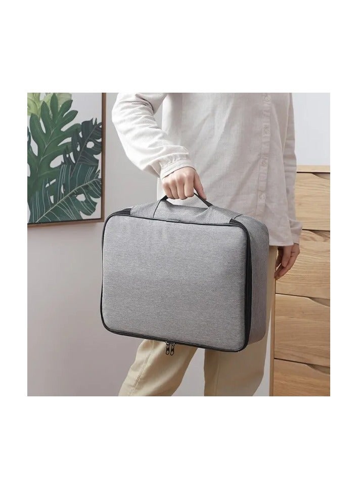 Document Storage Bag, Large Capacity, Waterproof File Organizer for Certificates, Passports, Cards - Image 3