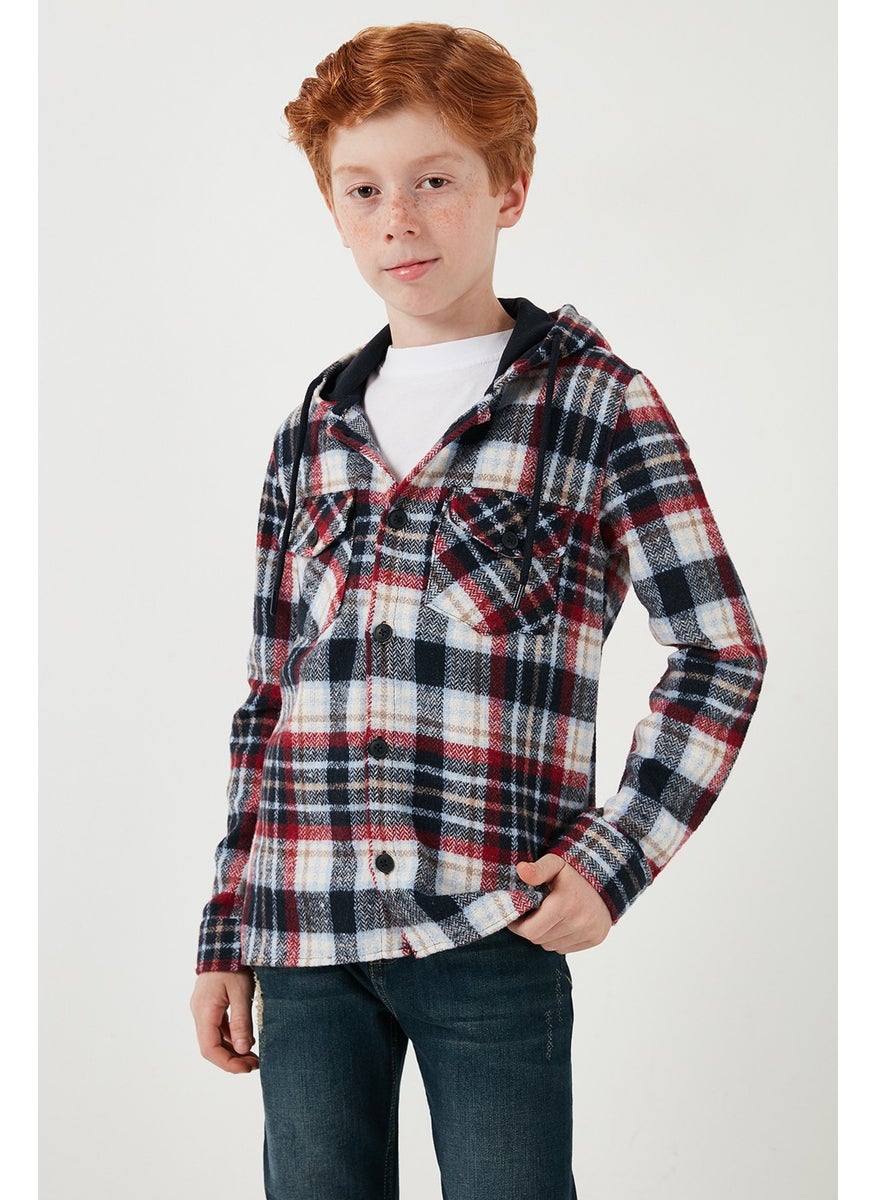 Hooded Double Pocket Plaid Winter Lumberjack Shirt Boy's Shirt CF24W81778 - pzsku/Z91139A77CFACE7ED406AZ/45/_/1741264692/c3e927d8-aaf9-460b-9a6f-0b29ca4bc1ac