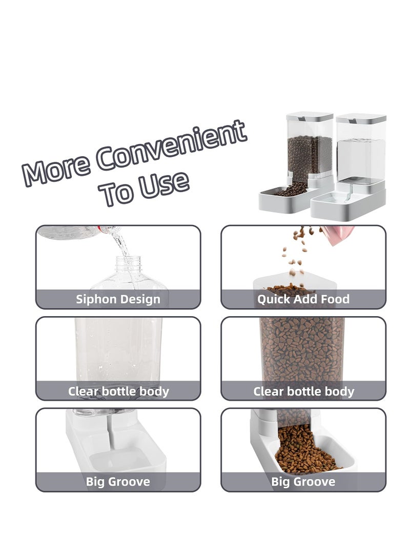 مغذية حيوانات أليفة أوتوماتيكية بسعة 3.8 لتر - تعمل بالجاذبية - Image 2