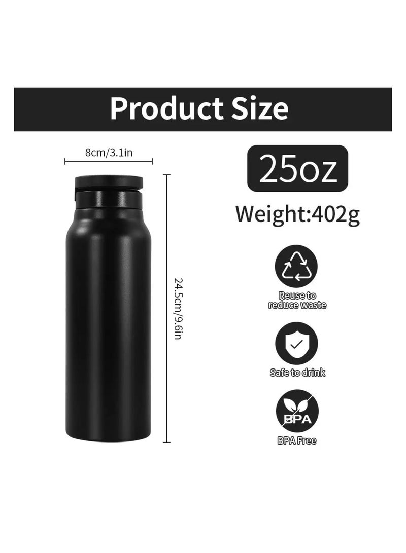 Insulated Water Bottle for iPhone/Android Magnetic Phone Mount Stainless Steel Water Bottle w/Magnetic Phone Mount - Stainless Steel Water Bottle w/Tripod Phone Holder  - Image 5